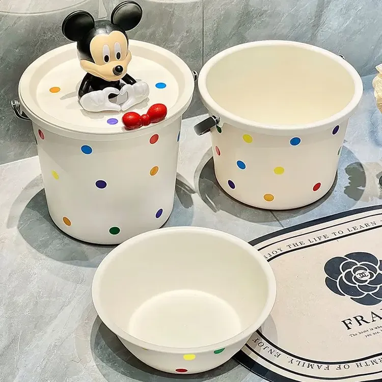 带盖手提水桶脸盆加厚家用大容量学生宿舍多功能洗澡洗衣桶水桶