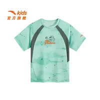 安踏儿童户外系列短袖商场同款速干T恤透气运动短袖男童夏季短袖