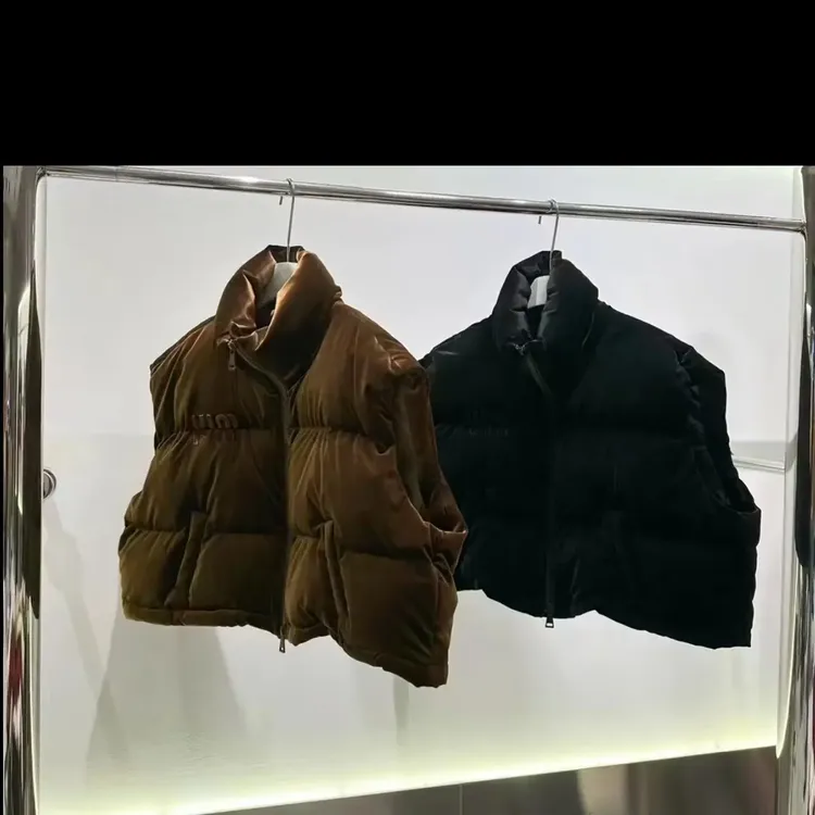 马夹秋冬厚款极简风加厚秋季宽松型黑色休闲女马甲高领