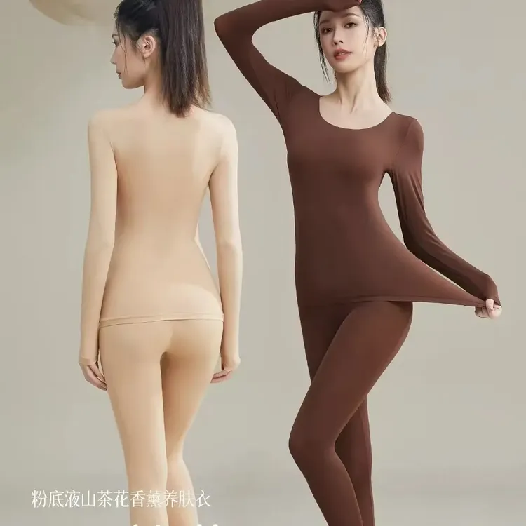 磨毛修身美肤隐形秋冬保暖女士衣