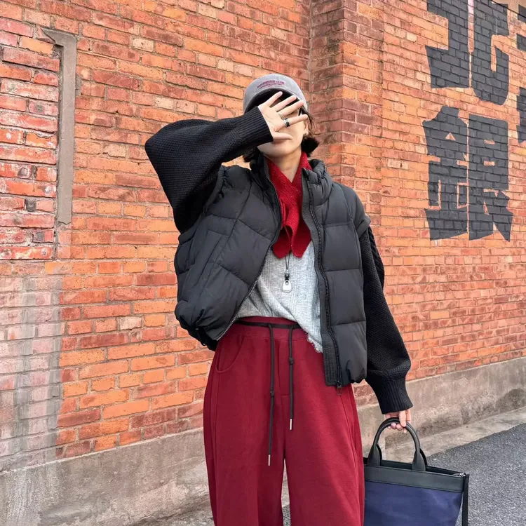欧货90鸭绒马甲和90鸭绒服