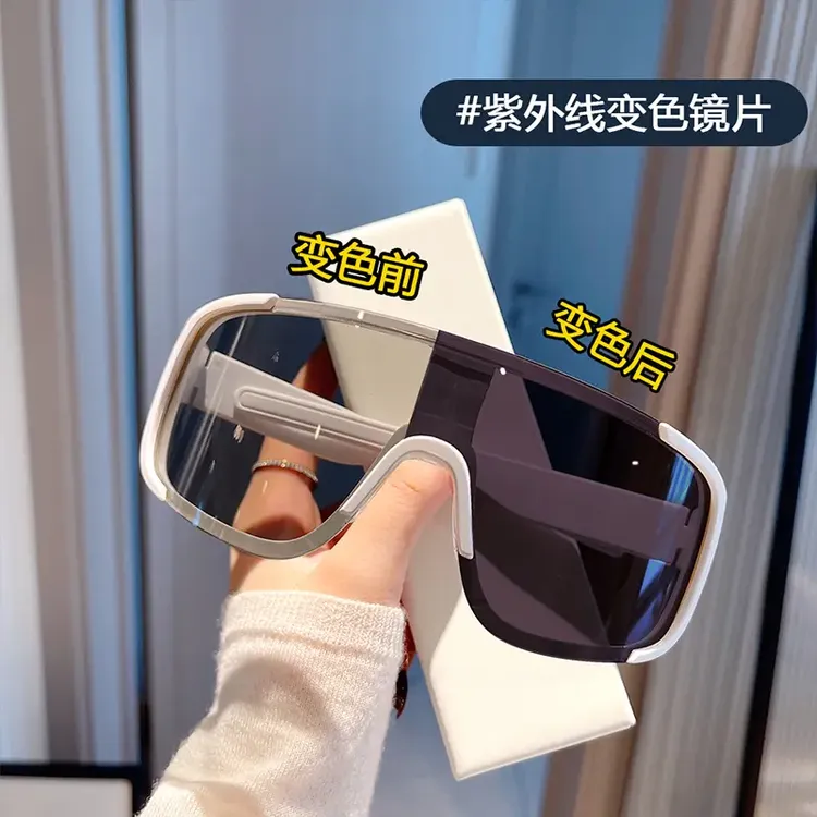 变色镜片日夜二用防风太阳眼镜大框护目镜户外墨镜男女骑行眼镜潮