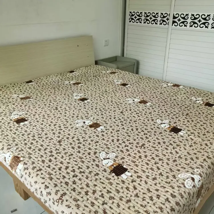 牛奶宝宝绒加厚保暖防滑床盖可机洗防静电秋冬款加密不掉毛