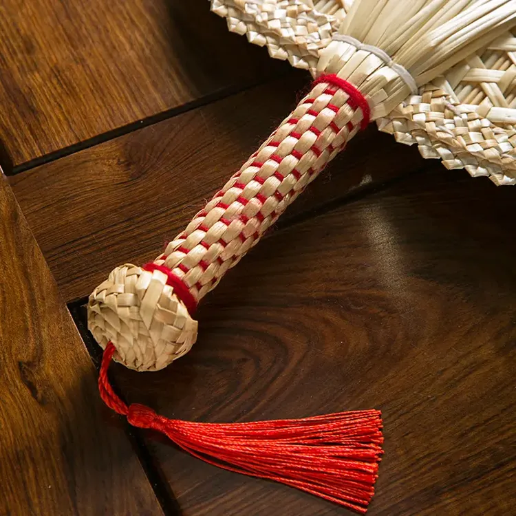 夏季随身携带手工编织麦秆纳凉扇子田园风芭蕉形大众适用