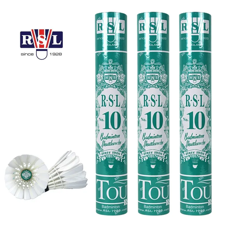 RSL亚狮龙RSL10号A9 耐打训练比赛专业12只装鸭毛羽毛球 顺丰包邮