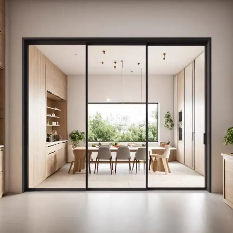 完美系统定制三联动厨房阳台卧室卫生间（卫生间折叠门