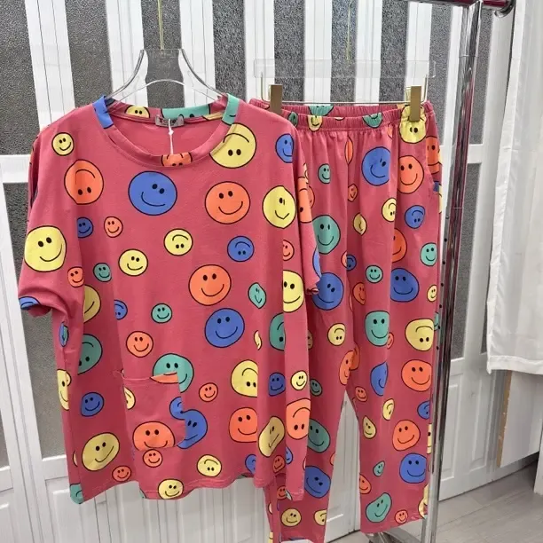 特价笑脸加肥加大版家居服睡衣套装