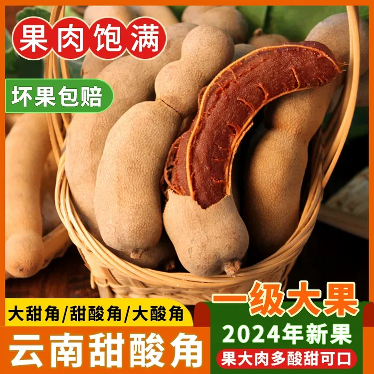 果司机酸角云南特产新鲜野生大甜角孕妇零食甜酸角酸枣糕罗望子