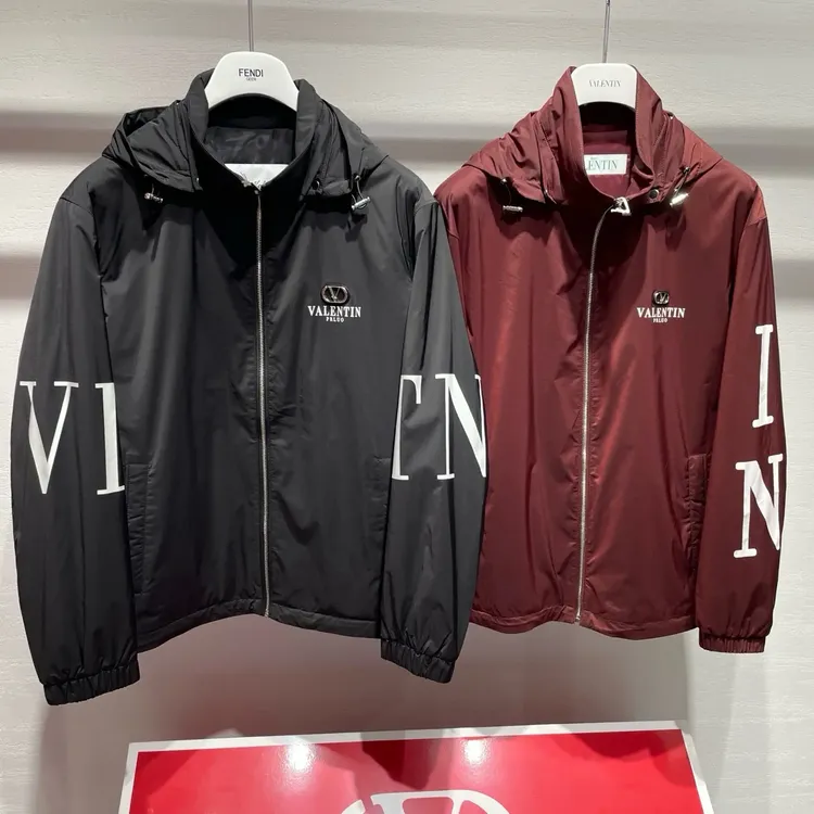 秋款 男士连帽夹克外套 休闲百搭字母印花薄棉拉链上衣