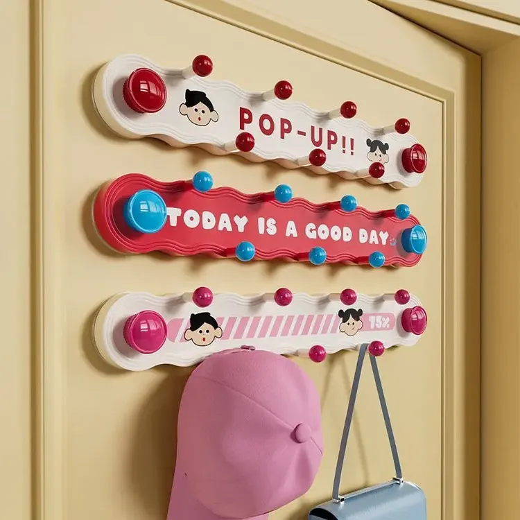 多巴胺色旋转吸盘联排挂钩免打孔强力承重浴室厨房关卧室门后粘钩