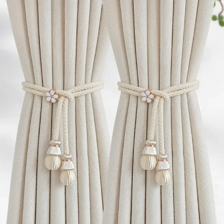 现代精致简约窗帘绑带纱帘扣环可调节客厅扎束带窗帘扣装饰配件