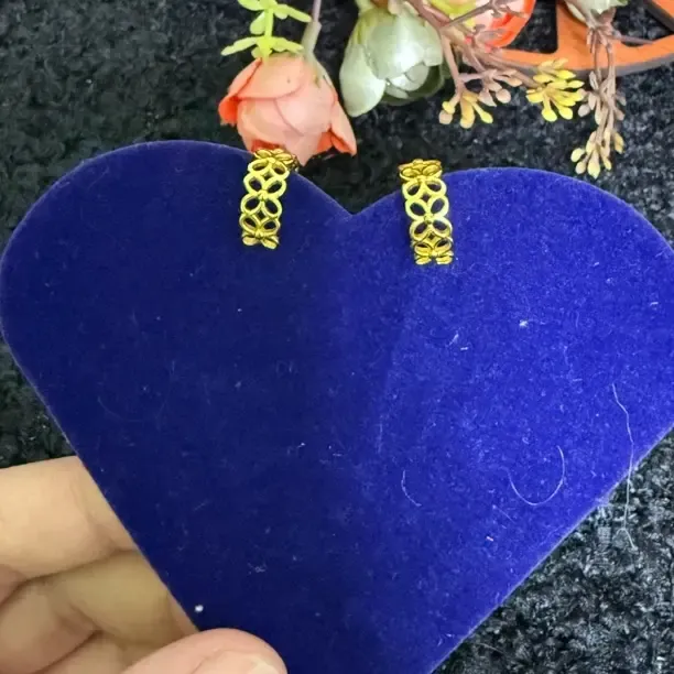 铜合金耳饰 铜合金耳饰 时尚女士KS里外一色不掉色简约百搭耳环