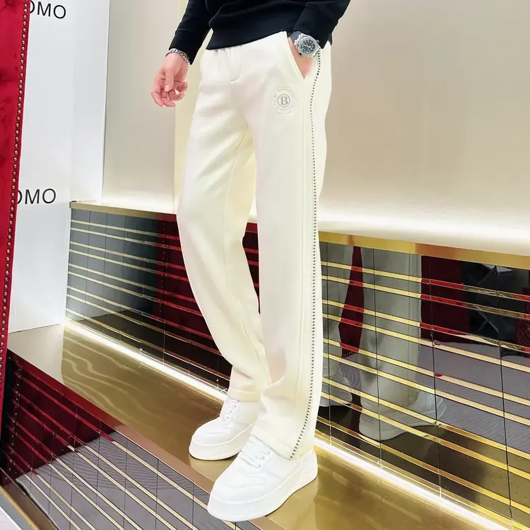 秋冬款男裤高级感男士加绒直筒休闲裤百搭宽松垂感直筒裤轻奢卫裤