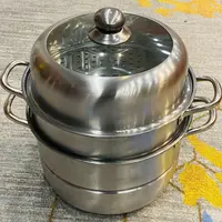 nn家用三层不锈钢大蒸锅小蒸锅