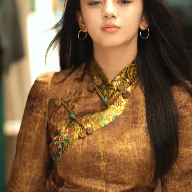 秋冬气质显瘦复古贵气西藏服博拉连衣裙