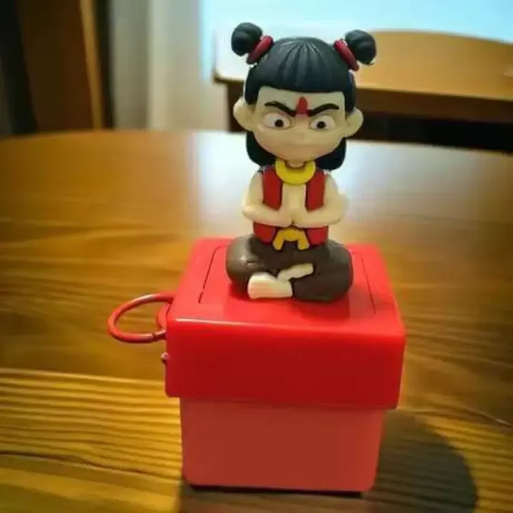 现货哪吒发声发光语音钥匙扣魔童脑海传奇按压发声创意挂件包挂