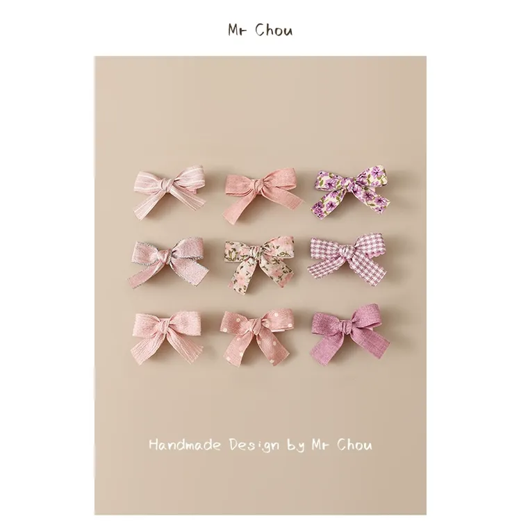 韩系宝宝蝴蝶结发夹儿童粉色发饰婴儿小夹子女童卡子头饰刘海发卡