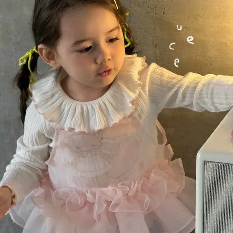 釉兮春新款娃娃衫两件套爆款韩版百搭女童春秋新款柔软舒适甜美