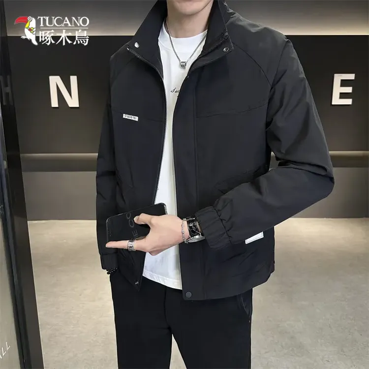 TUCANO/啄木鳥时尚简约立领夹克男春秋宽松百搭休闲外套上衣1116