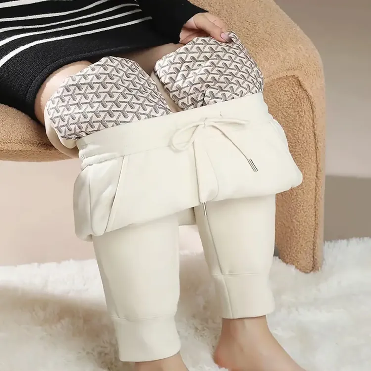 断码处理冬季防风蚕丝鹅绒女运动休闲羽绒裤