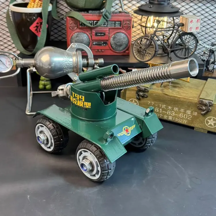 2026款（改款)加厚加重坦克大炮可玩大地红鞭炮玩具