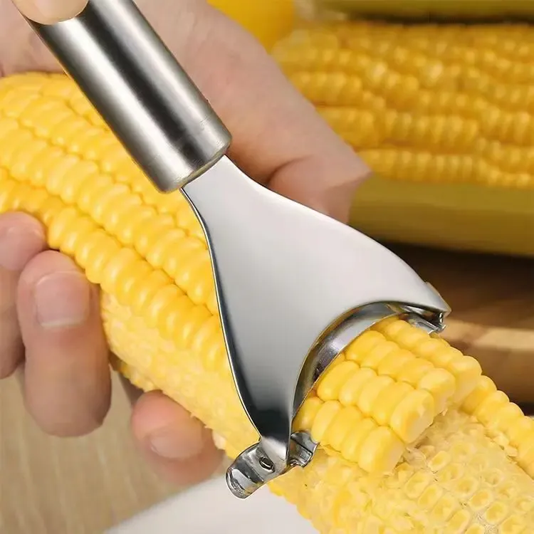 不锈钢玉米脱粒器厨房玉米剥离钓鱼家用剥玉米手动削玉米刨分离器