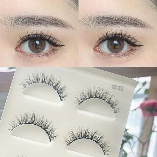 悠亦诗自然卷翘假睫毛浓密3D立体逼真眼睫毛硬梗撑双眼皮欧美睫毛