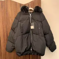 大小姐77温暖你整个冬天 真毛领短款气质羽绒服