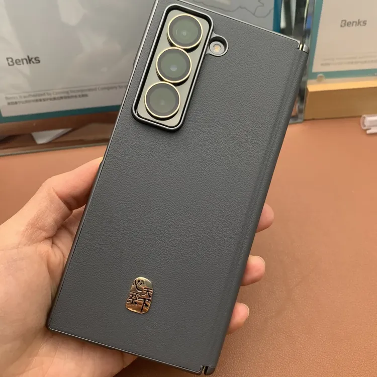 素皮转轴壳 适用三星W25 手机中轴+后背 保护壳