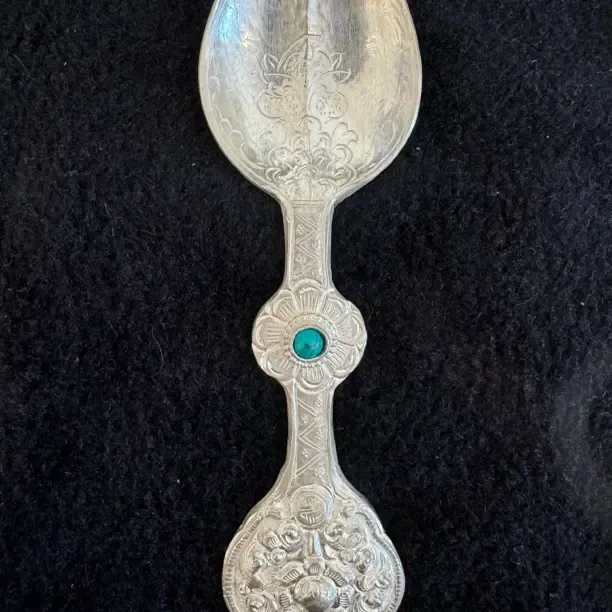 传统藏式银勺高端礼品银器送人投资收藏