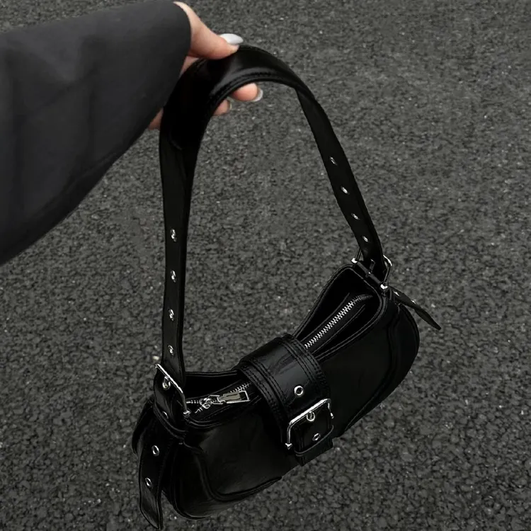 韩系小众复古辣妹腋下包2024新款小众高级感百搭通勤单肩斜挎包女