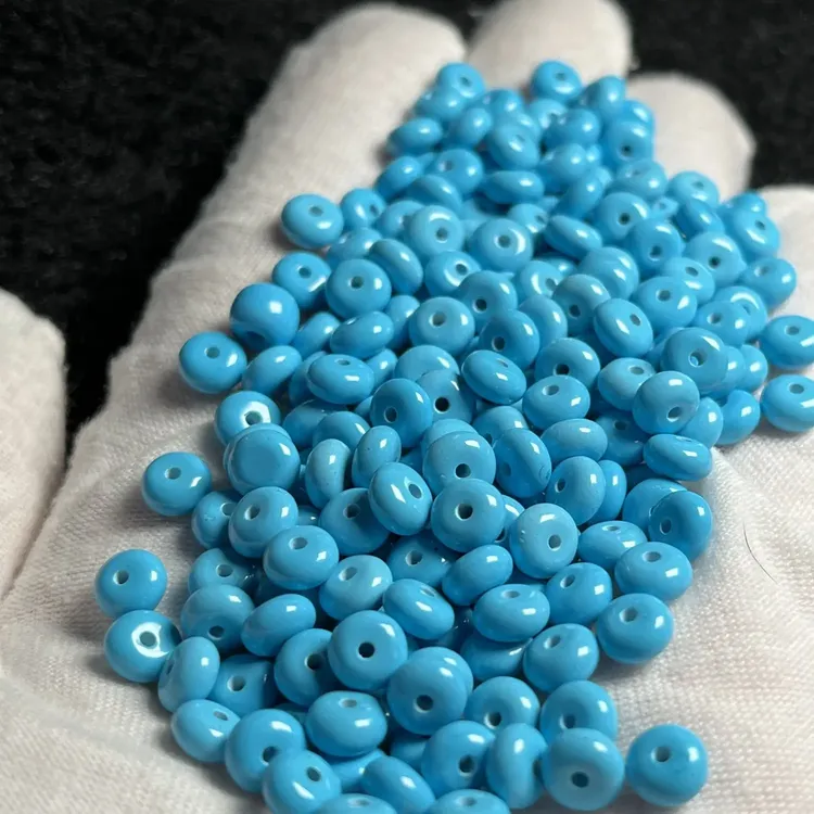 3x6mm/10片高瓷蓝diy饰品配件串珠散珠隔片（以直播间实物为准）