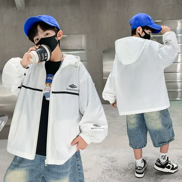 儿童男童夏防晒衣2025新款中大童宝宝夏季防晒服薄款外套轻薄透气