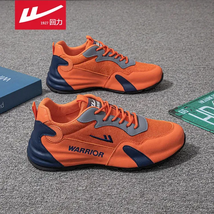 回力男鞋冬季2025新款透气网面跑步运动休闲轻便百搭防滑华夫潮鞋