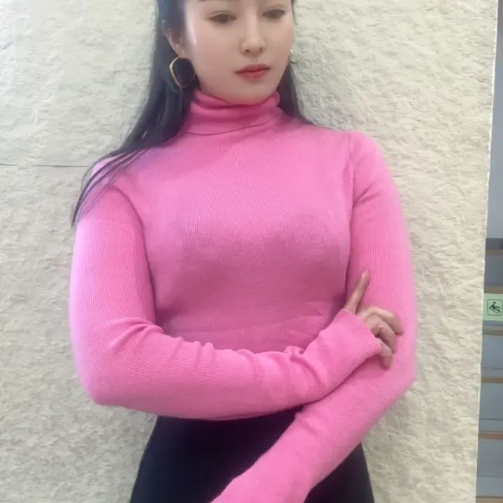 秋冬高领堆堆领百搭羊毛针织衫内搭