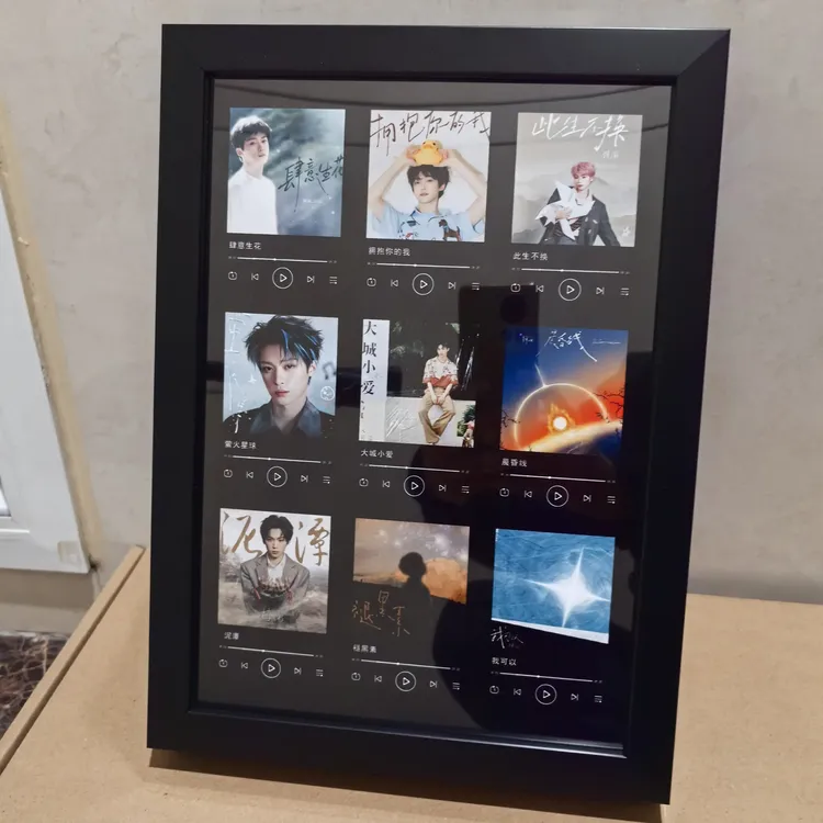 梓渝音乐相框个性定制按键蓝牙播放音乐相框生日礼物小熊香香同款