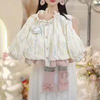 【送玩偶】【立体浮雕绣花】女童装春秋装外套中小儿童洋气时髦秋开衫