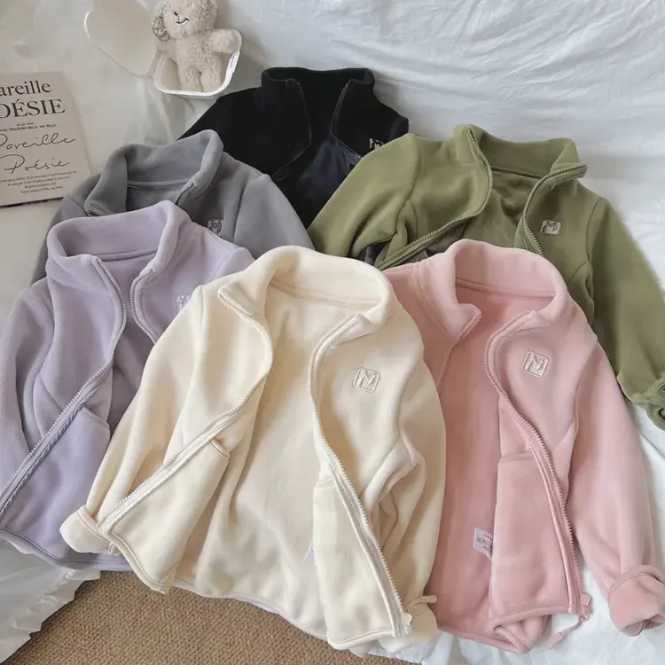 【校服神器】奥粒绒儿童新款男女云感绒保暖春秋冬款休闲立领亲子装