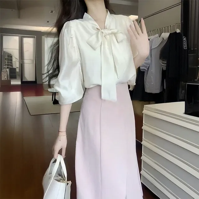 一整套ootd穿搭韩系巨好看的夏装套装女2025初夏上班通勤连衣裙子