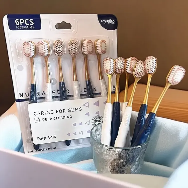 山姆超市同款宽头密丝柔高档成人牙刷软毛家用高密清洁深层口腔内