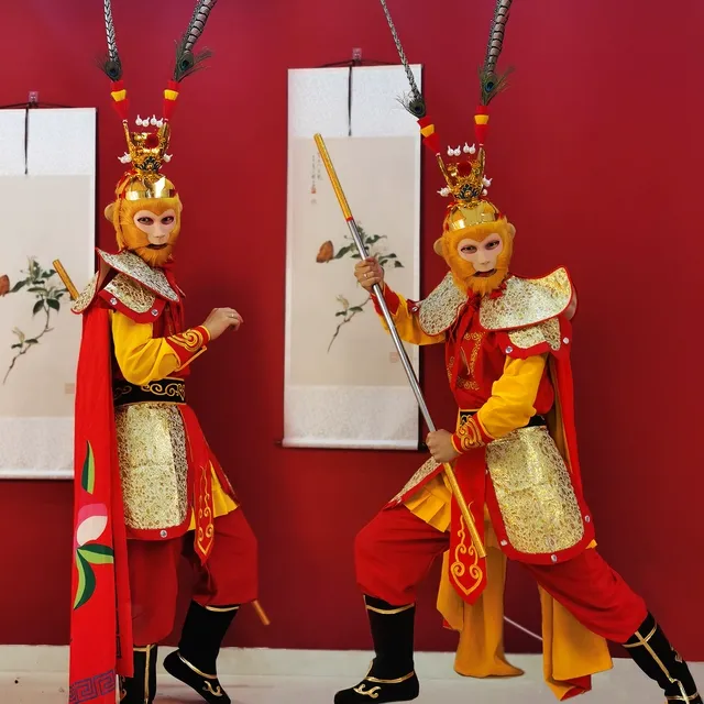 孙悟空演出服装套成人衣服西游记齐天大圣美猴王舞台表演服道具新