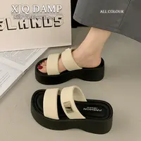 时尚厚底拖鞋女夏外穿增高洋气百搭2025新款配裙子轻便不累脚凉拖