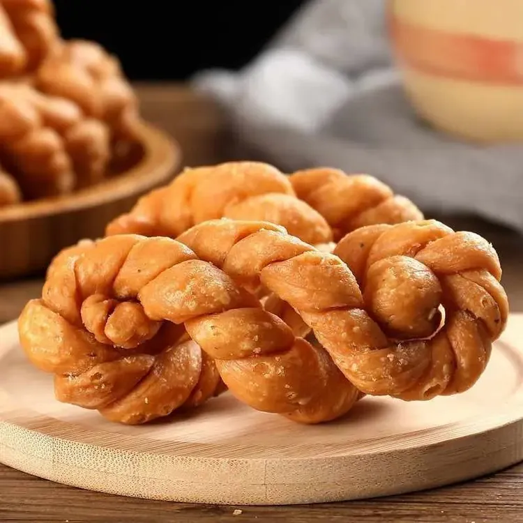 湖北特产老式手工糕点大麻花零食咸硬甜麻花糕点咸味酥脆速食油炸