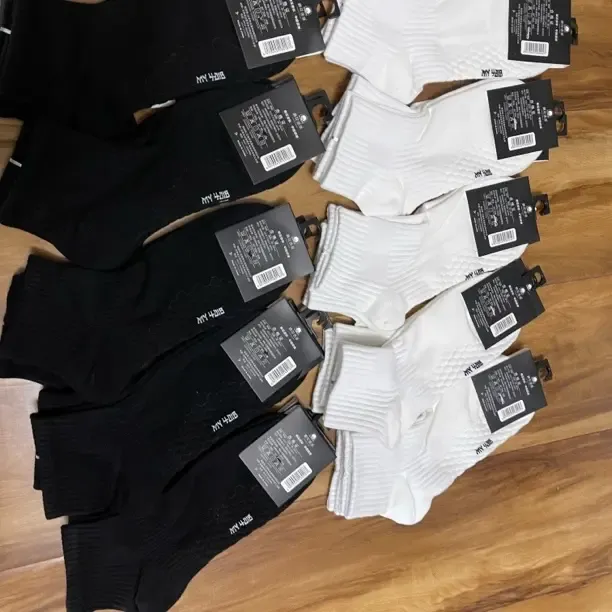 成人防臭透气夏季运动风运动袜休闲男女秋冬加厚吸汗5双黑白两色