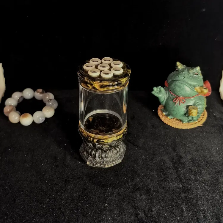 鸣韵，黑金，一蜜眼圈，65 直径独眼，配孙文斌胆簧，