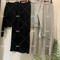 黎黎家时尚洋气运动休闲春秋卫衣阔腿裤套装32