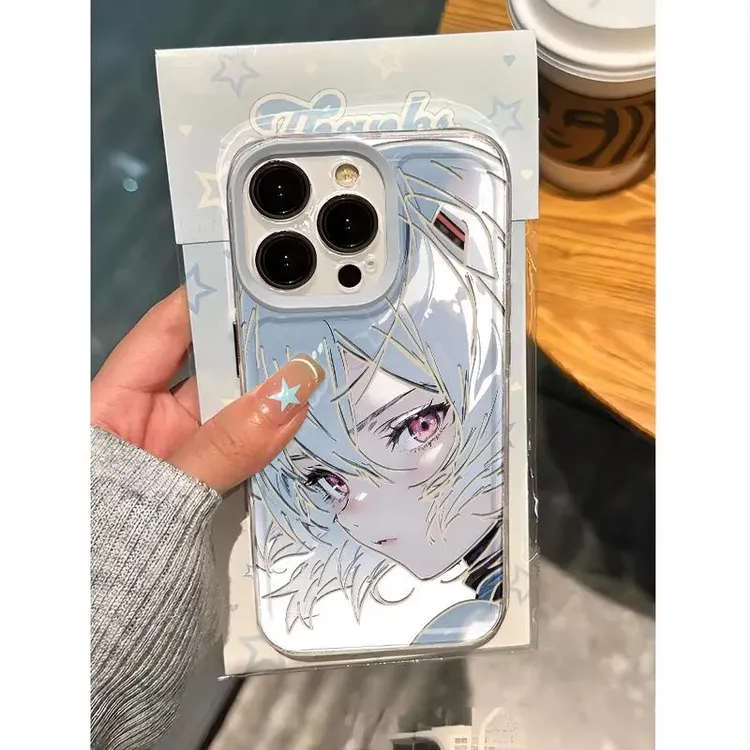 二次元绫波丽简约日系适用苹果13手机壳iphone14/15红米k70华为p6