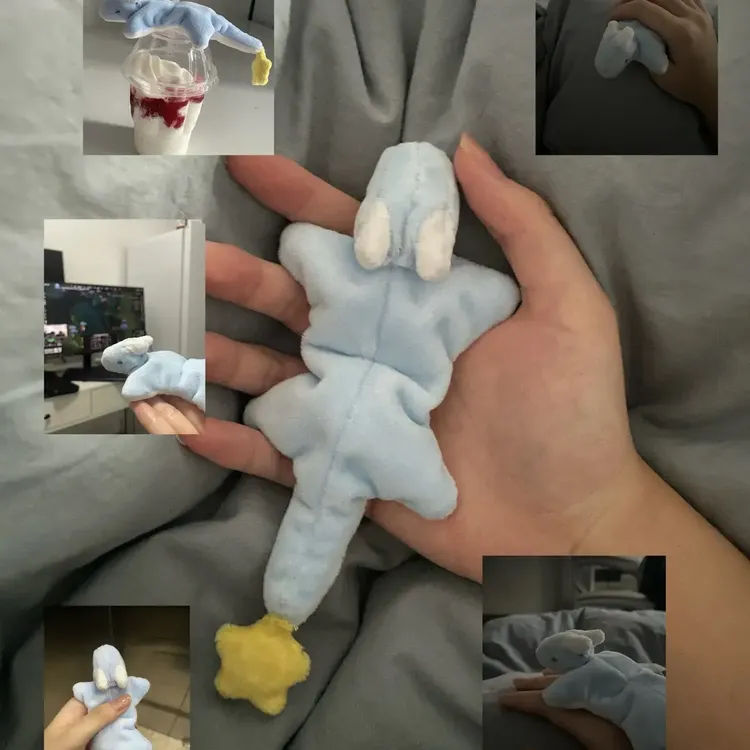 【皮卡】免裁剪 小梦龙玩偶手工diy毛绒材料包手工自制安抚陪伴娃娃