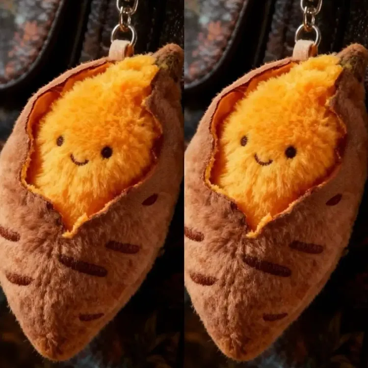 【重生】冬日可爱烤蜜薯毛绒玩偶挂件包挂少女心装饰手机饰品ins