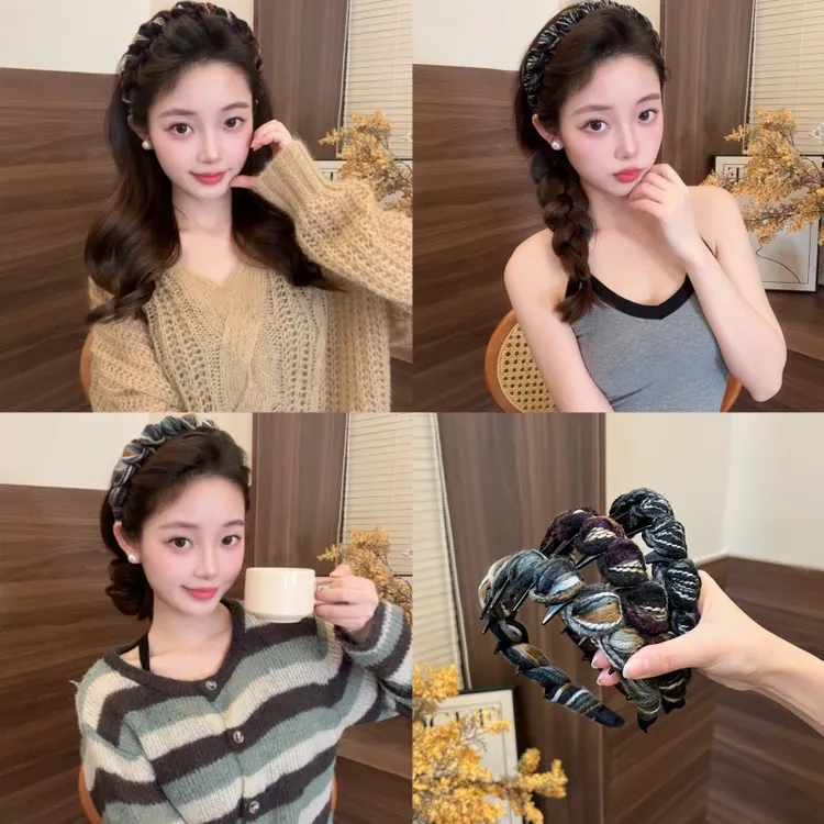 复古发箍法式欧美风女百搭编织轻职风少女风瑞丽风